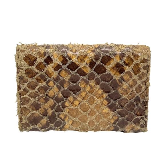 RETAIL $150 MICHAEL KORS Exotic Python Compact Card holder*Authenticated* - Picture 3 of 9